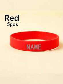 Custom Silicone Wristbands, Personalized Solid Color Sports Wristband Bracelets, Support Adult Rubber Bracelets Personalized Bracelets In Bulk, Personalized Silicone Wristband Bracelets Suitable For Parties, Festivals, Birthdays, Events, Custom Text Bracelets - Multicolor - View 12