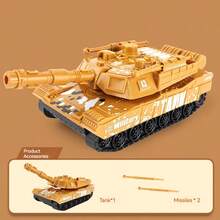 1PC Inertial Catapult Tank Toy Car - Construction Vehicle Model, Viral Kids Toy For Boys, Perfect Birthday Gift - Multicolor - View 8