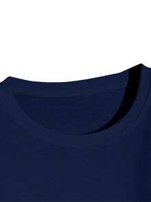Jr Football T-Shirt Unisex Men Women 100% Cotton Premium Top Streetwear New Release Immediate Shipping Various Colors!! Plus Size - 藏蓝色 - 查看 5