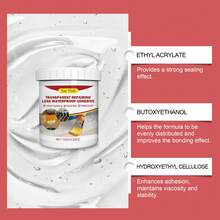 Pegamento impermeable transparente para fugas, sin romper ladrillos, baño, cocina, revestimiento de azulejos, agente impermeable - 2 piezas - 100 g - Ver 7