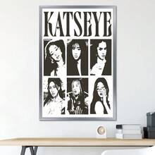 1张Katseye海报 | Kpop Katseye墙面艺术印刷品 | 粉丝灵感Katseye装饰 | 独特的Kpop乐队海报帆布画，房间装饰墙面艺术，客厅装饰，办公室装饰，卧室装饰，厨房装饰，墙面装饰，家居装饰海报（无框） - 彩色 - 查看 8