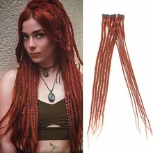 Dreadlock Clip In Hair Extension For Women Box Braid And Dreadlock 2 Style In 1 Synthetic Dreadlock Clip In 24 Inch 3 Clip 12 Strands - Multicolor - View 11