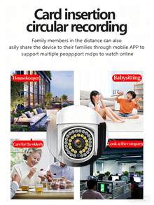 MOREKA Cámara de vigilancia universal para interiores y exteriores de 2 MP, rotación de 360°, visión nocturna a color con luz cálida, cámara PTZ para exteriores resistente al agua IP66, reducción de ruido 2D/3D, monitoreo remoto mediante aplicación móvil. - JK002 - Ver 8