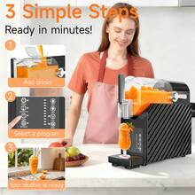 BackID 88oz Slushie Maker Machine,Auto-Clean,LED Display,3 Preset Program, Frozen Drink Smoothie Slushy Machine For Milkshakes, Margaritas, Frappes And More - US B Type Plug(110-127V) - View 4