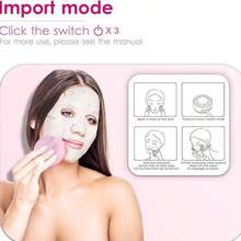 2 IN 1 Mini Electric Silicone Cleansing Brush Ultrasonic Cleansing Brush Massager USB Charging Waterproof Cleansing Device 600mAh