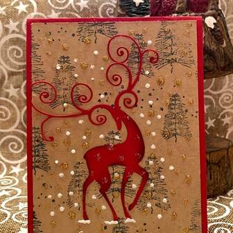 DIY Reindeer Christmas Metal Mold Scrapbooking Paper Card Embossing Craft