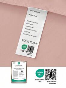 HONEY MOON 2pcs Soft & Smooth Solid Color Pillowcase, Breathable, Envelope Closure, Wrinkle Resistant, No Filling - Fits T/F/Q/K Size Home & Dorm, OEKO-TEX Certified, Pink - Pink - View 9