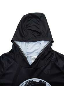 时尚男士3D印花连帽衫 - 柔软透气，吸湿排汗，适合户外运动和休闲穿着 - 独特设计，宽松版型，可调节帽子