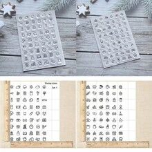 1个透明硅胶印章，日常用品工具，适用于剪贴簿、相册装饰 - 白色 - 查看 1