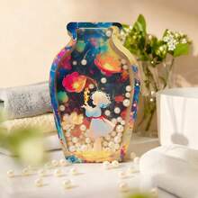 1pc Cute Star Shaped Piggy Bank, Creative "Jellyfish In A Bottle" Piggy Bank, Unique "Flowers And Girl" Piggy Bank, New Year Gift For Family, Friends, Roommates, Classmates, Desktop Decor And Storage, 1pc 3D Water Bottle Shaped Desktop Decor Piece, Acrylic Double-Sided Different Prints, Suitable For Dried Flowers And Artificial Plants, Multi-Functional Decor Piece - Multicolor - View 9