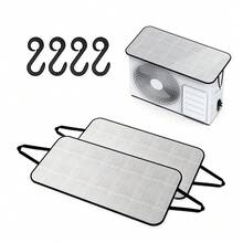 Capa para Ar-Condicionado de Uso Externo à Prova de Tempo - Capa à Prova de Sol, Chuva e Neve, Almofada de Isolamento Térmico para Unidade Externa de Ar-Condicionado, À Prova de Poeira, Adequada para Pátio, Capa para Unidade Externa, Fácil Instalação, Adequada para Proteção de Unidade Central de Ar-Condicionado