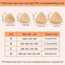 Snowy Sticky Push Up Inserts-Instant Boost Double-Sided Adhesive Bra Cup For Women -Womenswear, Clothing Push-Up Ultra Boost Inserts For Women,Sticky Push Uppads,Adhesive Bra,Double Sided Sticky Lift Padsinserts, Bra Cup Comfort Essential Feminine - 焦糖 - 查看 7