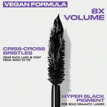 Urban Decay Perversion 丰盈睫毛膏 #黑色 旅行装 3ml/0.1 盎司 | 浓黑纤长睫毛膏 | 防晕染 | 不结块 | 打造浓密卷翘的根根分明睫毛 | 纯素配方 | 无动物实验