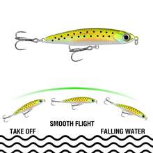 6Pcs Sinking Minnow Lure For Fishing 3.5g 5.5g 8g 12g 3D Eyes Fishing Swimbait Pencil Casting Lure With 2 Treble Hook