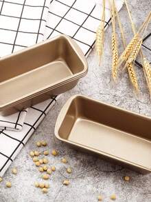 1/2 Loaf Pan, Gold Bread Baking Pan, Carbon Steel Rectangular Bread Mold, Large/Medium/Small Pound Cake Mold, Rectangular Toast Baking Pan, Non-Stick Toast Box, Pound Cake Baking Tray Tools, Suitable For Baking, Homemade Sourdough And Sandwich Bread | Home Party Birthday Cake Making, Easy To Clean, Home Baking Tools - Multicolor - View 6
