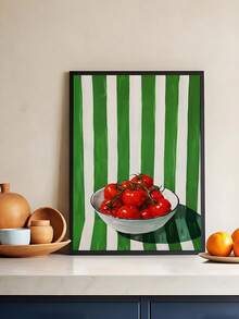 1 tranh in cà phê cổ điển, quán cà phê cổ điển, nghệ thuật cà phê, sọc ấm áp, áp phích đồ ăn đồ uống nhà bếp, nghệ thuật phòng ăn, quà tặng cho người yêu cà phê, cây cối, tối giản, nền sọc xanh lá cây, nghệ thuật treo tường cà chua, quà tặng ngày lễ tình nhân, trang trí phòng ngủ, trang trí phòng khách, trang trí ký túc xá, nghệ thuật treo tường, trang trí tường, trang trí nhà cửa, trang trí phòng, nghệ thuật treo tường bằng vải canvas, áp phích, nghệ thuật treo tường có khung, khung tùy chọn - Nhiều màu - Xem 3