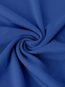 Men Solid Color Sleeveless Gym Tank Top Muscle Fit Workout Fitness Top Summer - Royal Blue - View 4