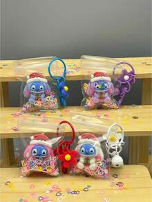 向日葵系列钥匙扣，派对嘉年华赠品，居家聚会场合，青少年办公桌创意玩具，可爱粉色包包挂饰，萌趣钥匙扣，适合送给儿童、学生和老师 - 彩色 - 查看 3