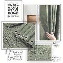 Clara Clark Bathroom Accessories Set - Bathroom Set, Bathroom Accessory Set, Shower Curtain Set, Toilet Brush, Trash Can & Soap Dispenser - Black - 20PC