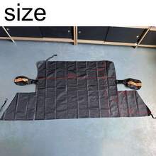 Heavy Duty Magnetic Car Windshield Snow Cover Shield Against Ice Frost And UV - Black - View 4