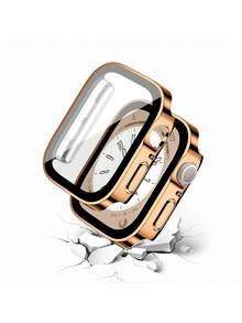 这款防水表壳兼容 40mm、41mm、42mm、44mm、45mm、46mm 和 49mm 的 表盘。采用防水、防震、防刮的硬质 PC 材料，配备钢化玻璃屏幕保护膜和防水垫圈设计。兼容 Ultra / Series 11 / 10 / 9 / 8 / 7 / 6 / 5 / 4 / SE。佩戴舒适，触感灵敏。男女皆宜的运动休闲风格表壳。 - 玫瑰金 - 查看 4