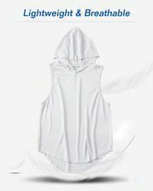 Men's Gym Tank Top Workout Muscle Sleeveless Shirts For Mens Fitness Training Athletic Dry Fit Lightweight Tee Shirts - 白色 - 查看 3