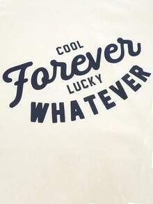 2件套女士撞色字母印花圆领插肩长袖上衣和格子裤家居服睡衣套装，两件套，秋冬服装