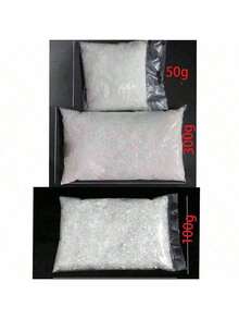 1pc/4pcs Bagged Artificial Snow Powder, Water-Activated Expanding Fake Snow, Snowflake Christmas Snow Powder, Realistic Artificial Snow Powder, 50g/100g/300g Dry Snowflakes, Reusable, Suitable For Multiple Scenes, Photography, Party, Random Packaging Color, Dry Snowflakes For Gift Box Filler - Multicolor - View 13