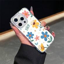 CLEAR  CASE Nice Flowers With Pastel Colors And A Cheerful VibeCompatible With  11 To  17 Models The Cases Lens Protection Function Ensures The Camera Remains Undamaged During Shooting  Guaranteeing Image Quality - 無色 - 查看 1