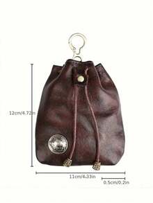 复古手工真皮钱包，植鞣革零钱包，带钥匙环，多功能车钥匙卡包，条纹磁扣，纤薄对折设计，多个卡槽和可拆卸钥匙环，做旧复古风格，是旅行、通勤、办公的理想日常收纳包，也是情人节、父亲节、周年纪念日、生日、伴郎的贴心礼物，男士护理套装的完美搭配。 - 彩色 - 查看 10