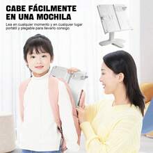 ¡RecomendadoAtril para Libros Multifuncional, Soporte para Libros para Lectura, Atril para Partituras, Porta para Libros Cocina con Clips Elásticos para Páginas para Partitura de (Blanco)¡Top de Temporada - ROSA - Ver 6