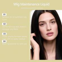EELHOE Wig Fluffy Spray Wig Maintenance Liquid Mild Fluffy Wig Refreshing And Supple Feeling Daily Modeling Portable Spray Hair Care Spray For Wigs Anti Frizzy Smooth Oil Wig Care For Women Hair Wig Conditioner Wig Accessories - 50ml/1.69FL.OZ - 查看 5