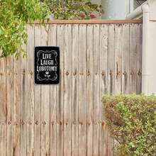 Live Laugh Lobotomy Vintage Dark Humor Metal Sign Print Aesthetic Room Decoration For Home Bedroom Kitchen Bar Dorm Bathroom Wall Decor 8 X 12 Inch - 鏽棕色 - 查看 6