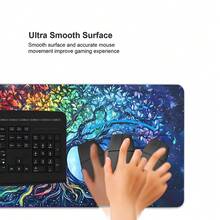 YUFZX Fashion Rainbow Tree Of Life Style Extended Mouse Pad, Large Gaming Desk Mat, Stylish Desk Decor And Protection Pad, Rubber Anti-Slip Edges, Multi-Sized, Perfect For Laptops, Desktop Gaming, Work, Home, Great Gift For Boys, Girls, Christmas And Halloween Gifts - Multicolor - View 7
