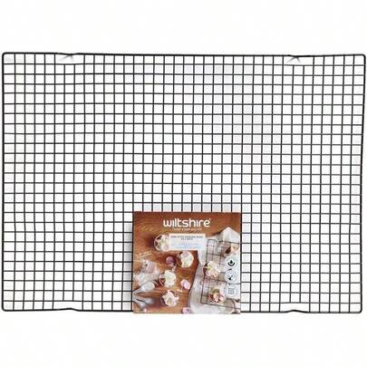 NonStick Cooling Rack 40.5 X 25.5cm Stainless Steel Wire Bakeware For Cooling Cakes Muffins Cupcakes Desserts And Savoury Bakes