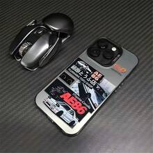 AE86 Fujiwara Tofu Shop Phone Case for  14/15 Pro/Max, JDM Racing Car Themed Protective Cover - Negro - Ver 8