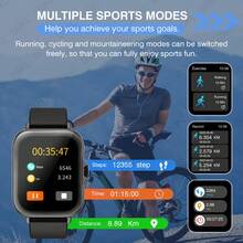 男女通用智能手表，具备通知、音乐播放和通话功能