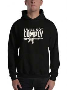 I Will Not Comply AR15 2nd Adt Gun Port Uni Hoodie Hooded Sweatshirt - 款式6 - 查看 1