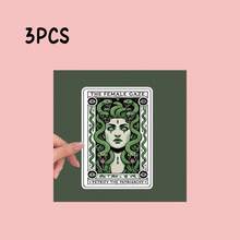 全息女性凝视贴纸、塔罗牌贴纸、职业女性贴纸、美杜莎贴纸、职业选择、水瓶贴纸、笔记本电脑、女孩力量 - 彩色 - 查看 12