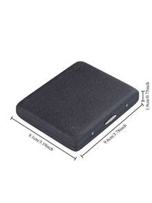 1/2pcs Medium Thick Dual-Purpose Cigarette Box With Black Frosted Metal Cigarette Clip, Creative And Portable Men's Cigarette Box, Resistant To Pressure And Moisture - Multicolor - View 5