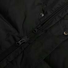 Puma 80% Down Filled Windproof Water-Resistant Long Down Jacket, Men's Travel Outdoor Casual - Black - View 4