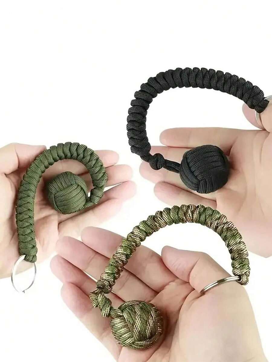 Móc khóa tự vệ ngoài trời có hạt thép Móc khóa thoát hiểm ô tô tự vệ Móc khóa Paracord bện tay Móc khóa nút thắt hình nắm đấm khỉ Móc khóa sinh tồn leo núi Lý tưởng cho cắm trại Đi bộ đường dài Du lịch ba lô Leo núi và thể thao ngoài trời Phụ kiện đi bộ đường dài Dụng cụ sinh tồn ngoài trời Thiết bị cắm trại