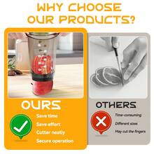 Multi-Function Vegetable And Fruit Dicer & Slicer Mushroom Dice & Strawberry Cup Slicer Fruit Pulp Scoop & Watermelon Mould Segmenter & Slicer Cup-Style Onion & Strawberry Cutter Three-In-One Manual Egg Cutter - Multicolor - View 5