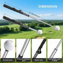 Pro - Level Retractable Swing Trainer - Right - Handed Click Stick Grip Trainer Practice Pre - Round Warm - Training Aid - 最初的 - 查看 5