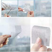 3 PEÇAS Remendo Pesado para Tela de Janela, Fita de Tela de Fibra de Vidro Resistente com Proteção contra Poeira e Mosquitos, Solução Autoadesiva Rápida para Telas Danificadas em Ambientes Hostis