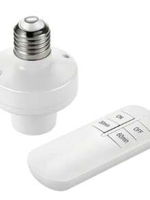 Socket Control Remoto Inalámbricos Para Foco Led fácil instalación RL002 - Blanco - Ver 3