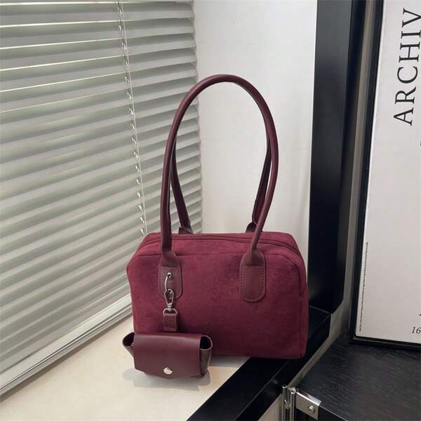 Damen Bowlingtasche in Unifarbe, neues Herbst/Winter Design