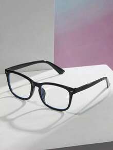 Unisex Square Plastic Computer/Gaming/TV/Mobile Phone Glasses, Reduce Eye Fatigue, Light Glasses, Fashion Optical Glasses Frame - màu đen - Xem 3