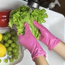 50pcs Disposable Nitrile Gloves, Durable Household Cleaning Gloves, Waterproof Gloves, Suitable For Outdoor Camping, Kitchen Cleaning, Tattoo, Hair Dye, Pets, Beauty, And Cleaning Supplies