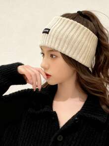 Christmas Reindeer Knit Scarf For Girls, Autumn/Winter, Korean Style, Versatile, Thick, Warm, Neck Protector, Wool Scarf